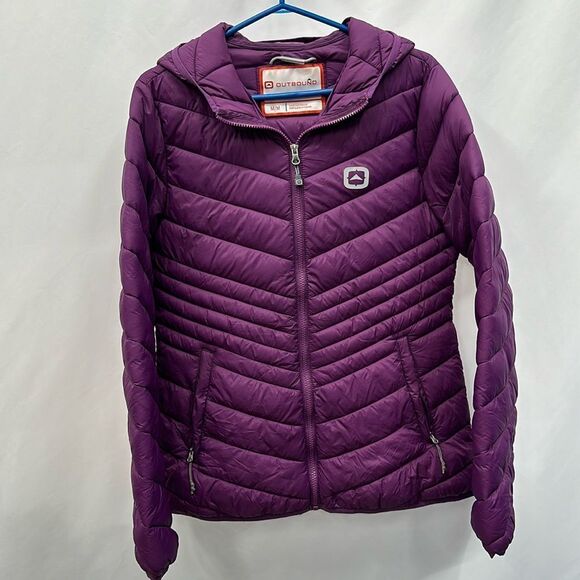 Outbound Women's Charlotte Insulated Winter Puffer Jacket Water-Resistant, Plum - Picture 1 of 4